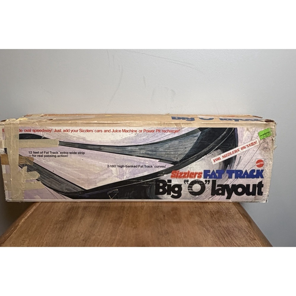 Mattel Sizzlers Fat Track Big O Layout Oval Speedway Redline Era Vintage 1970
